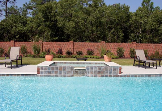 Spa Tiled Front Spillover, Custom Pool, Inground Pools, Spas, Swimming Pools, The Clearwater Company, Columbia, SC