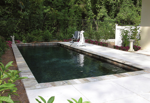 Pool with Lift-Chair, Custom Pool, Inground Pools, Spas, Swimming Pools, The Clearwater Company, Columbia, SC
