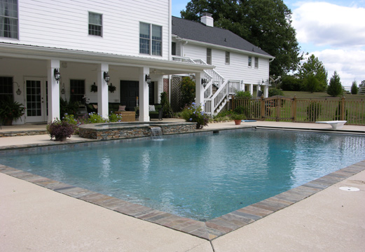 Gunite Pool with Automatic Cover, Custom Pool, Inground Pools, Spas, Swimming Pools, The Clearwater Company, Columbia, SC