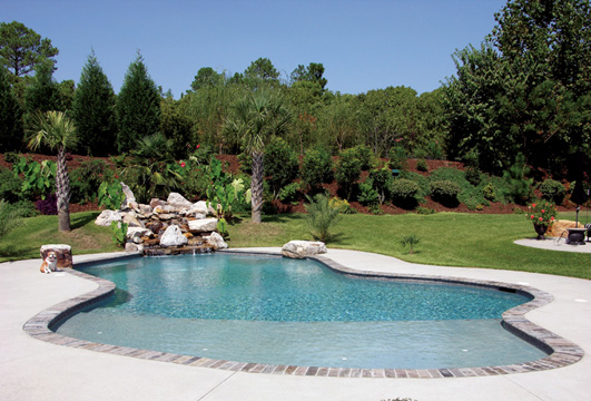 Beach Entry Pool, Custom Pool, Inground Pools, Spas, Swimming Pools, The Clearwater Company, Columbia, SC