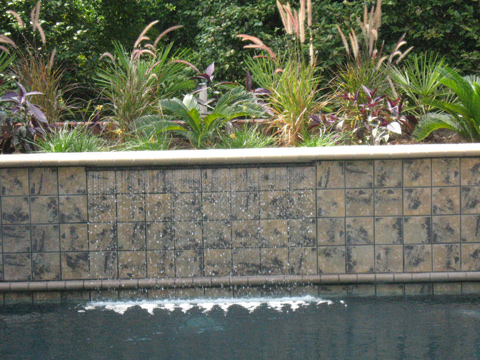 Rainfall Water Feature, Custom Pool, Inground Pools, Spas, Swimming Pools, The Clearwater Company, Columbia, SC