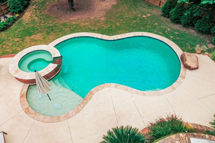 Backyard Pool & Spa, Custom Pool, Inground Pools, Spas, Swimming Pools, The Clearwater Company, Columbia, SC