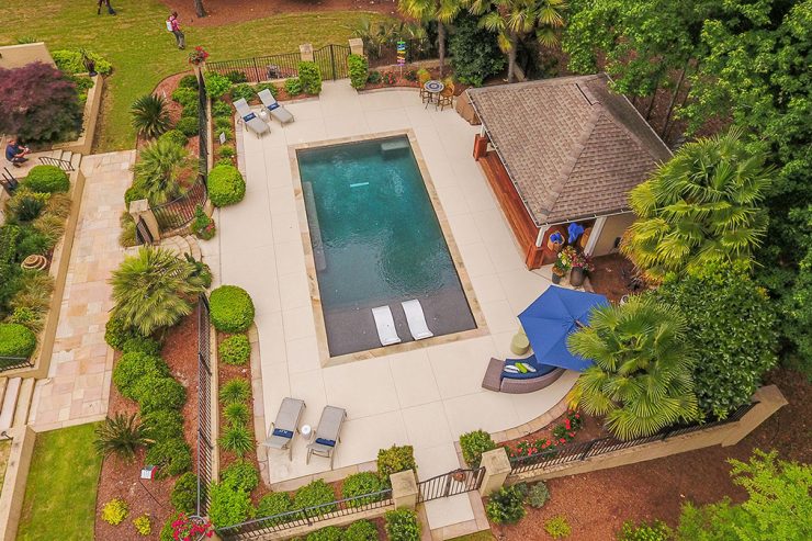 Backyard Lounge Pool, Custom Pool, Inground Pools, Spas, Swimming Pools, The Clearwater Company, Columbia, SC