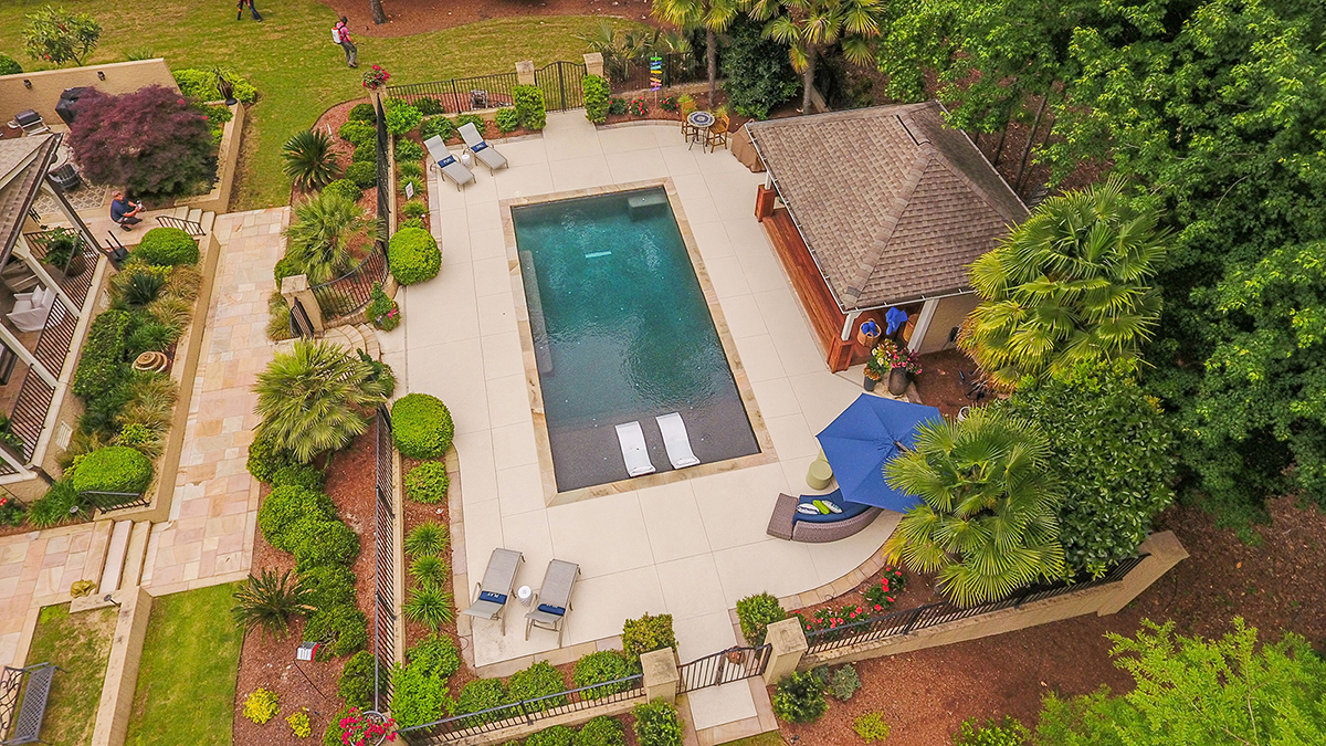 Backyard Lounge Pool, Custom Pool, Inground Pools, Spas, Swimming Pools, The Clearwater Company, Columbia, SC