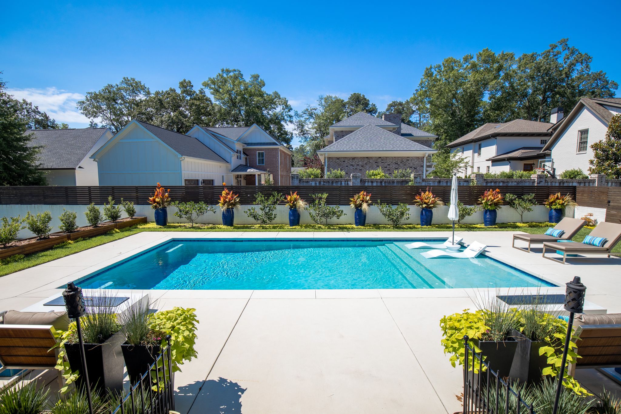 Modern Rectangle Pool, Custom Pool, Inground Pools, Spas, Swimming Pools, The Clearwater Company, Columbia, SC