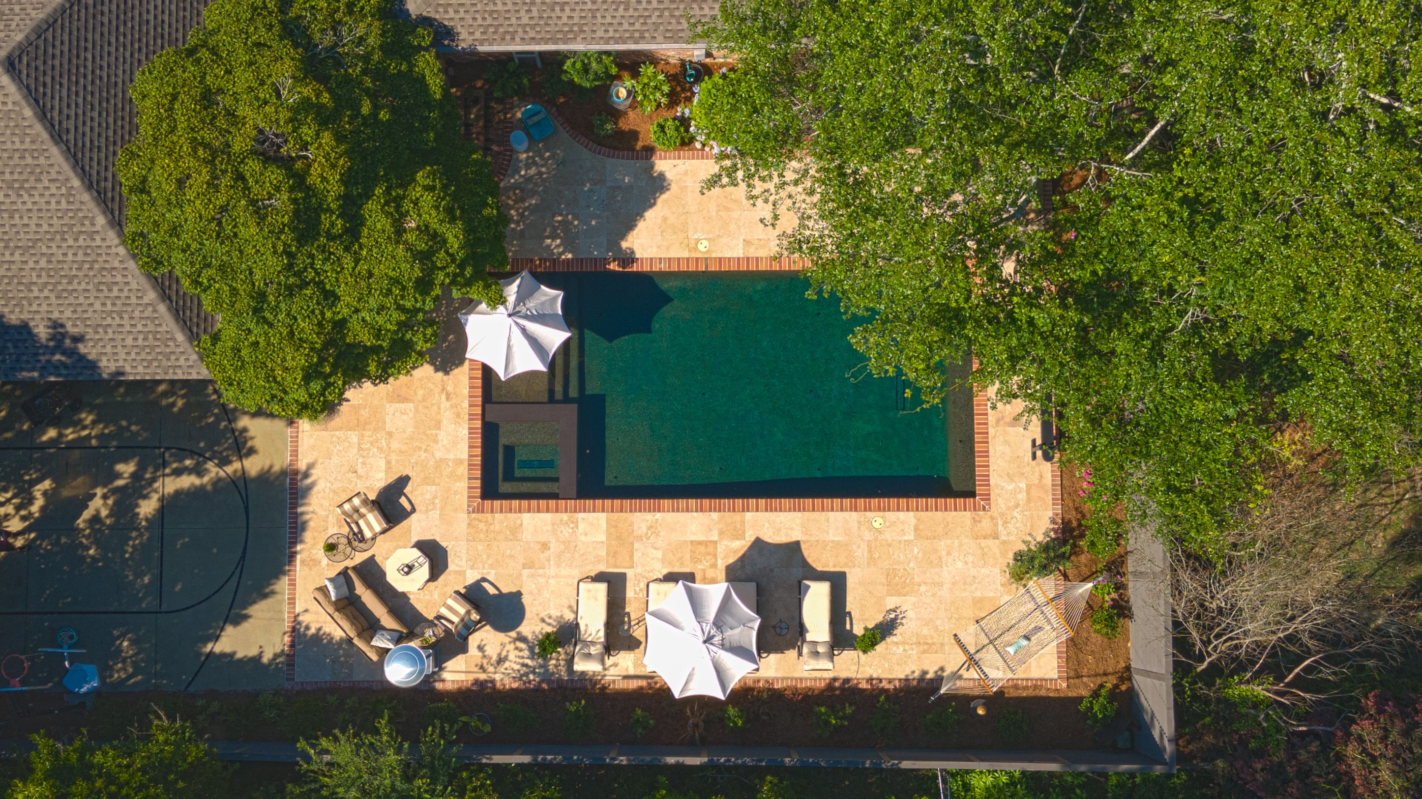 Rectangle Pool & Same Level Spa, Custom Pool, Inground Pools, Spas, Swimming Pools, The Clearwater Company, Columbia, SC