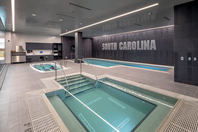 USC Football Operation Building, Custom Pool, Inground Pools, Spas, Swimming Pools, The Clearwater Company, Columbia, SC